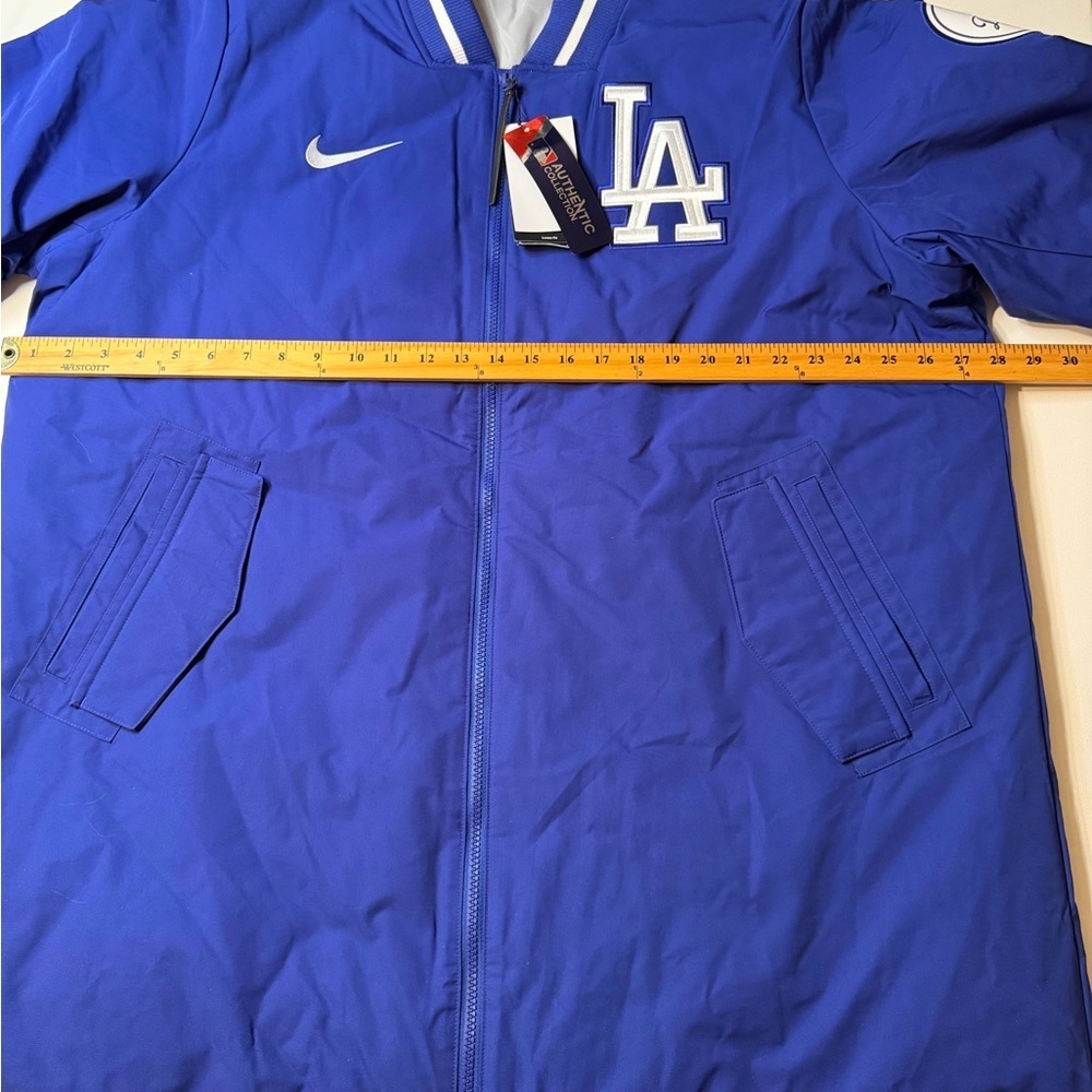 NWT Nike LA Los Angeles Dodgers Baseball Dugout Full Zip Jacket Coat Mens XL - Picture 5 of 14